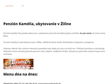 Tablet Screenshot of penzionkamelia.sk